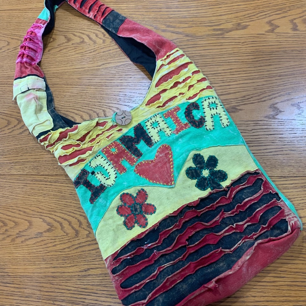 I love Jamaica Rag Purse